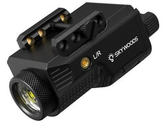 Skywoods Pistol Laser Light Combo - 800 Lumens Green Laser Beam Flashlight Combo for Glock Rifle with Picatinny 1913 Rail, Tactical Weapon Light Gun Laser and Flashlight, Rechargeable 500mAh Battery