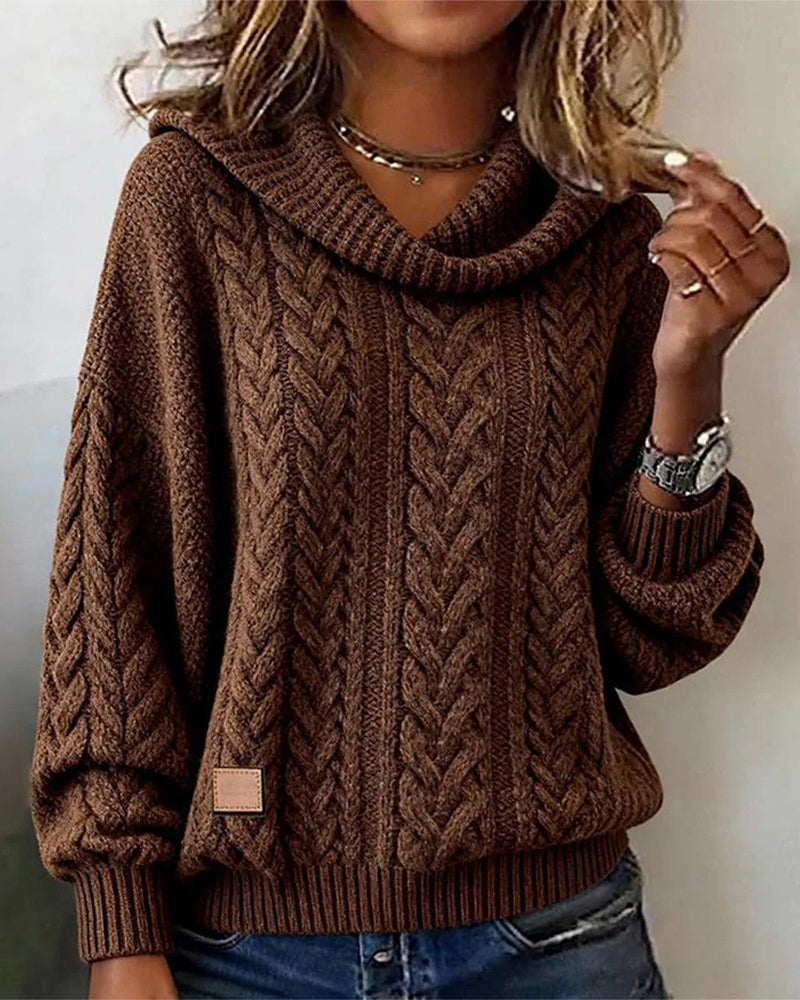 Jelyra™ - Pull en Tricot Torsadé au Charme Douillet