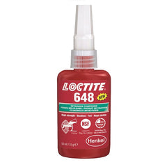 Loctite 648 Low Viscosity, High Strength Retaining Compound with High Temperature Resistance 50ml