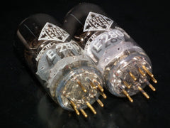 Matched Pair E280F Telefunken 7722 Used, tested NOS. Gold pins