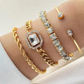 4pc Luxe Touch Bracelet Set