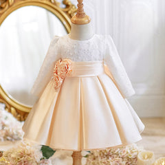 Flower Girl Wedding Dress Baby Birthday Princess Dress Girl Communion Dress