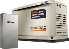 Generac 7224 14Kw Air Cooled Guardian Series Home Standby Generator With 100 Amp Transfer Switch Comprehensive Protection Sm