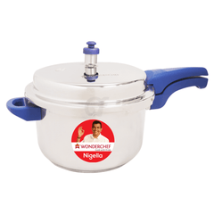Wonderchef Nigella Pressure Cooker-Blue-Stainless Steel- OL