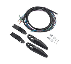 Harley-Davidson Rear Turn Signal/License Plate Relocation Kit - Black