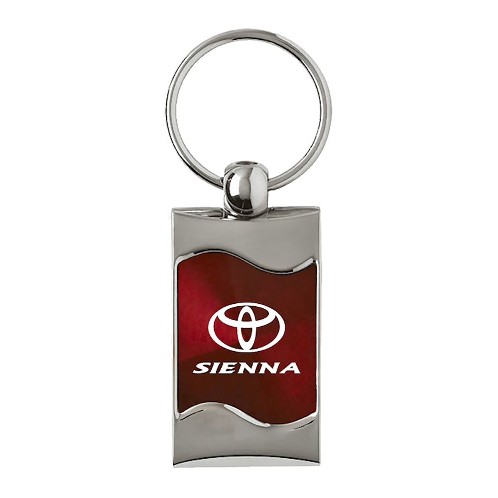 Toyota Sienna Keychain & Keyring - Burgundy Wave