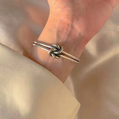 3pc Knotted Cross Bracelet Stack