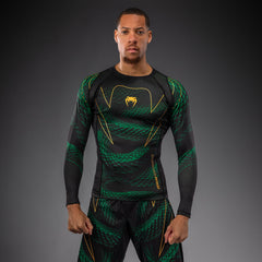 Rashguard à Manches Longues Venum Matupa - Noir/Vert/Or - product-type_T-Shirts de Compression