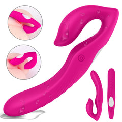 Nami wielofunkcyjny elastyczny wibrator dla par z 9 trybami wibracji Red Rose