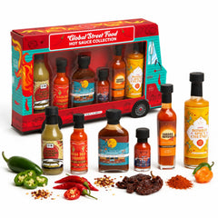 Global Street Food Hot Sauce Collection, 6 Piece Set