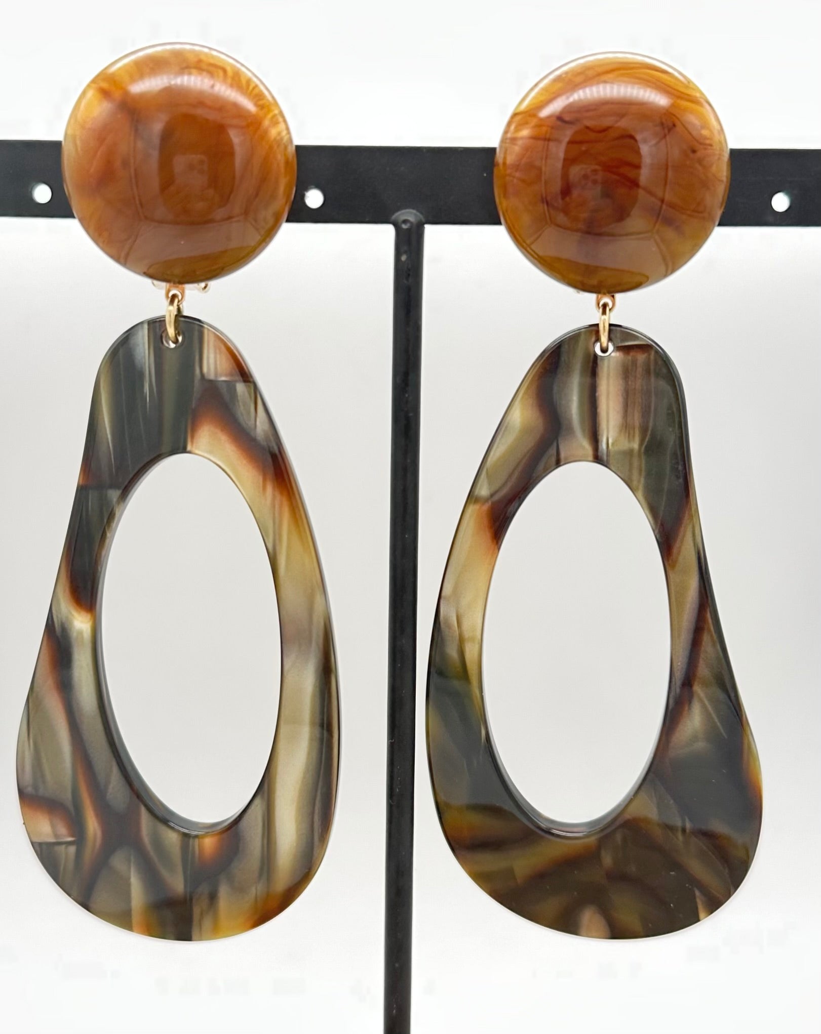 BOUCLES D'OREILLES ONYX - Francine BRAMLI