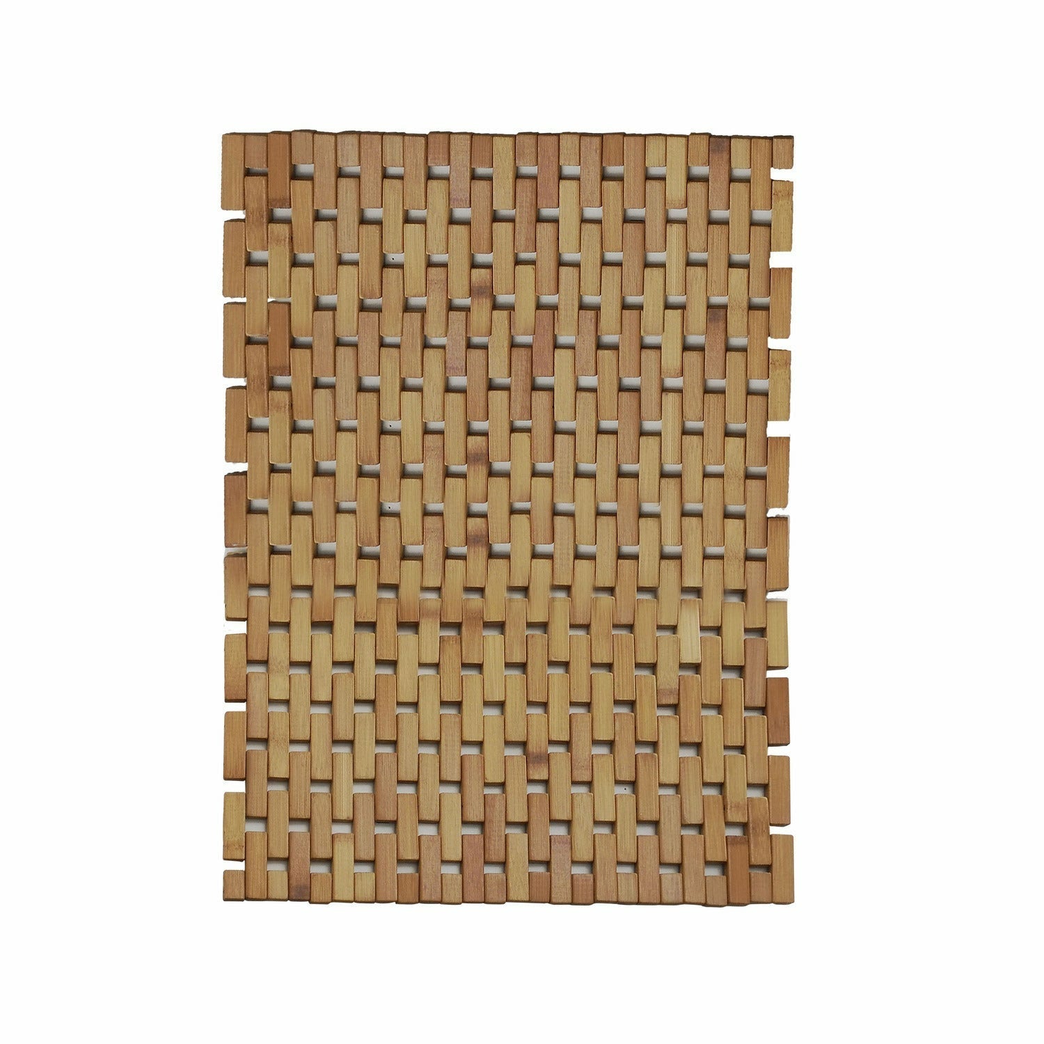 VESTIAMO CASA - Tappeto Antiscivolo Doccia/Vasca in Bamboo 80x50 cm