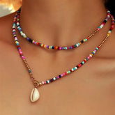 Shell Rainbow Necklace