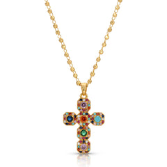 Icy Cross Necklace