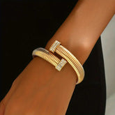 Coiled Gold Statement Bracelet
