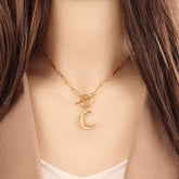 Moon Toggle Necklace