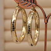 Disco Ball Hoop Earrings