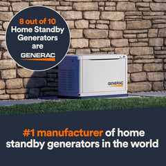Generac 7224 14Kw Air Cooled Guardian Series Home Standby Generator With 100 Amp Transfer Switch Comprehensive Protection Sm
