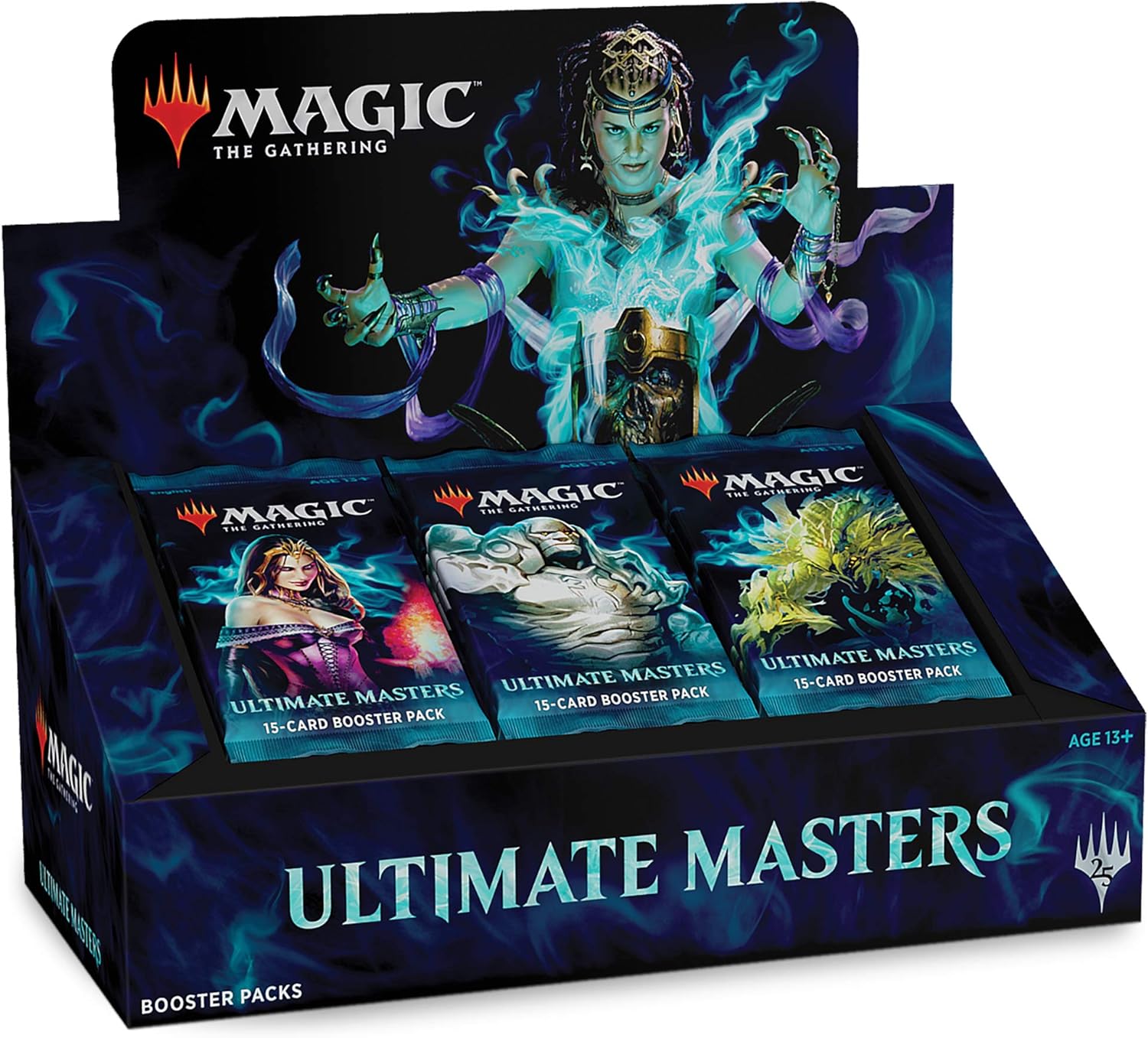 Magic: The Gathering Ultimate Masters Booster Box | 24 Booster Packs (360 Cards) | 1 Special Box-Topper Card