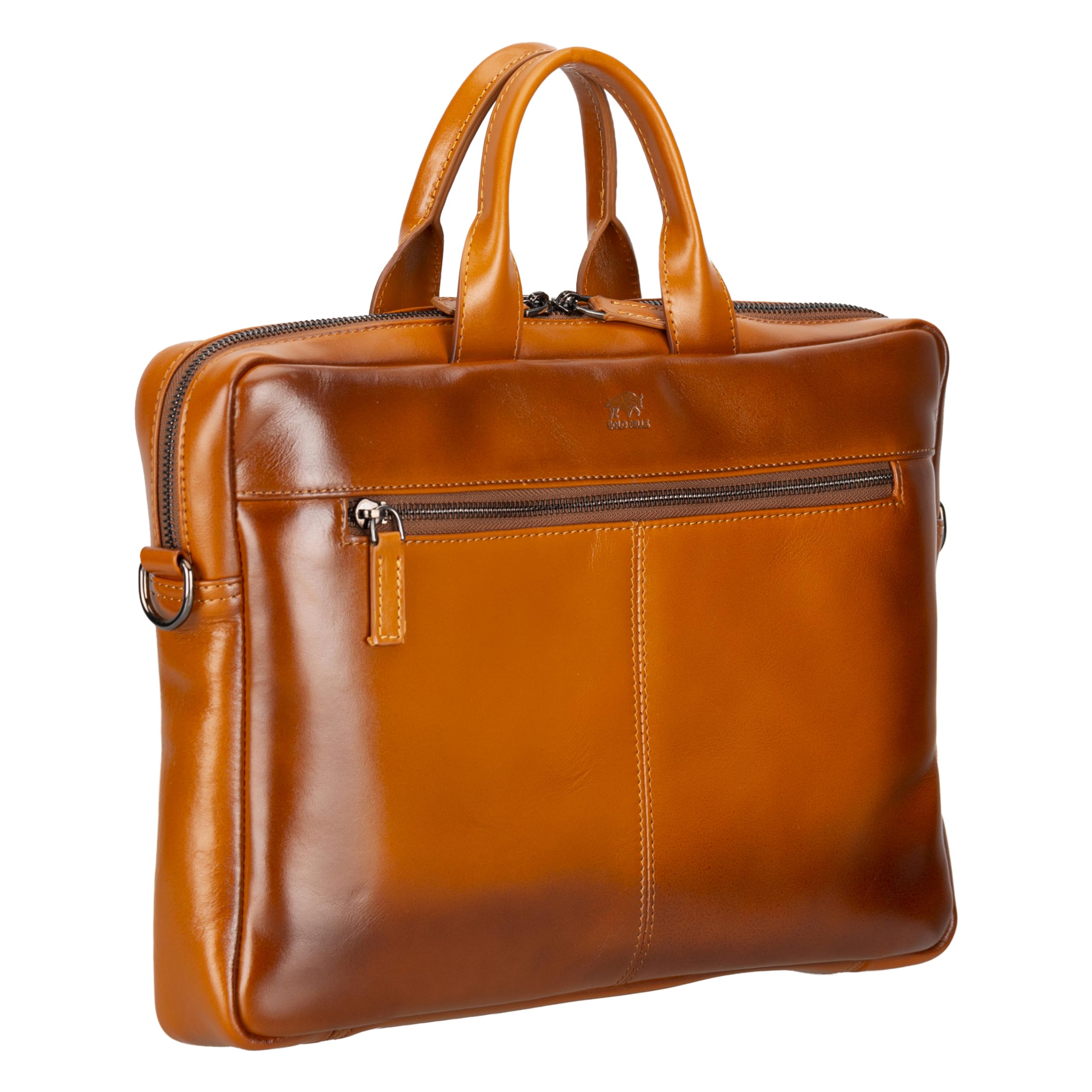 Solo Pelle Leder Aktentasche I Businesstasche I Arbeitstasche I Reisetasche I Tasche Apollo MacBook 13 Zoll + 14 Zoll M1 M2