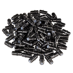 100x Maclean F-F barrel socket, professional transition, black nickel plug, MCTV-904