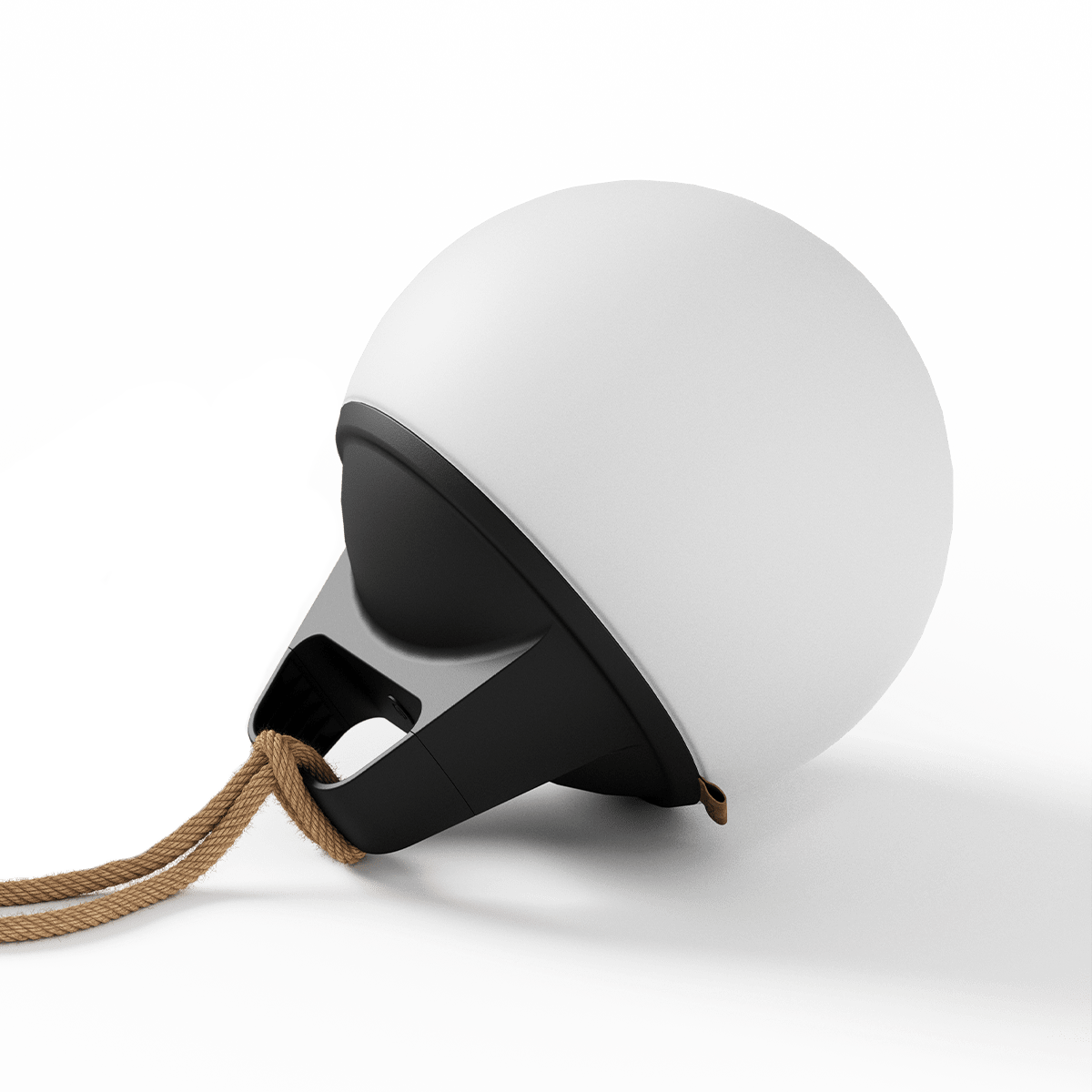 SACKit Light 250 Outdoor - Lampe mit weißer Hart - Polyethylen - Kugel und Hanfseilgriff, 30 cm Durchmesser | Light 250 - | SACKit