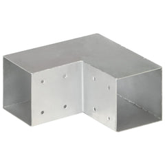 Stolpesko L-form galvanisert metall 91x91 mm