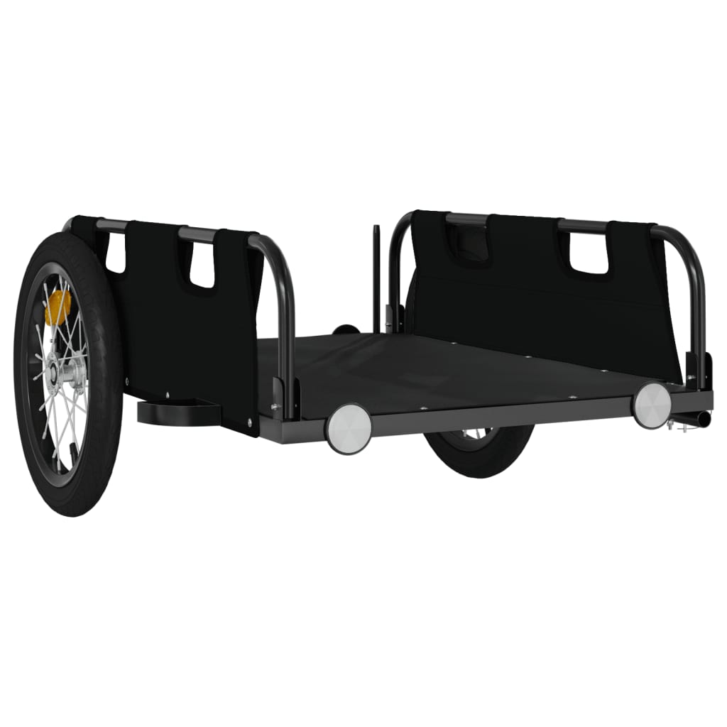 Remorque chariot transport de vélo tissu oxford fer noir 02_0044400