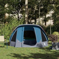 Campingtelt 4 personer blå vanntett