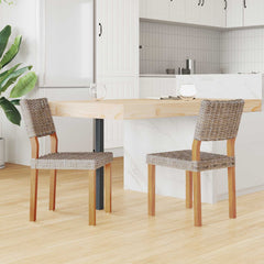 Spisestuestol 2 pcs Kubu Grå 46 x 55 x 84 cm Kubu Rattan
