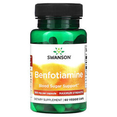 Swanson Benfotiamine Maximum Strength 300 mg 60 Vegetarian Caps