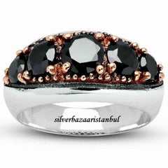 925 Sterling Silver Special Luxury Onyx Stone Mens Man Ring silverbazaaristanbul