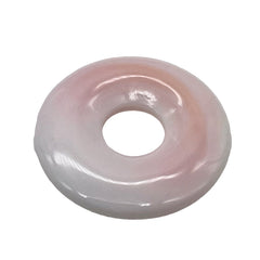 Rare Pink Conch Shell 20mm Pi Circle Pendant Bead 9826