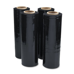 Universal® Black Stretch Film, 18" x 1,500 ft Roll, 20 mic (80-Gauge), 4/Carton (UNV62120) Case of 4