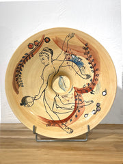Assiette Céramique Figurine Serafino Ferraro peinte par Maria Mikhaylova