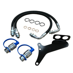 Single Spool Hydraulic Remote Valve w/ Lever, Hoses, Couplers & Bracket - Bubs Tractor Parts