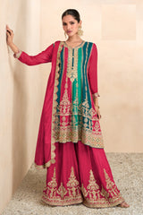 Pink Party Wear Suit