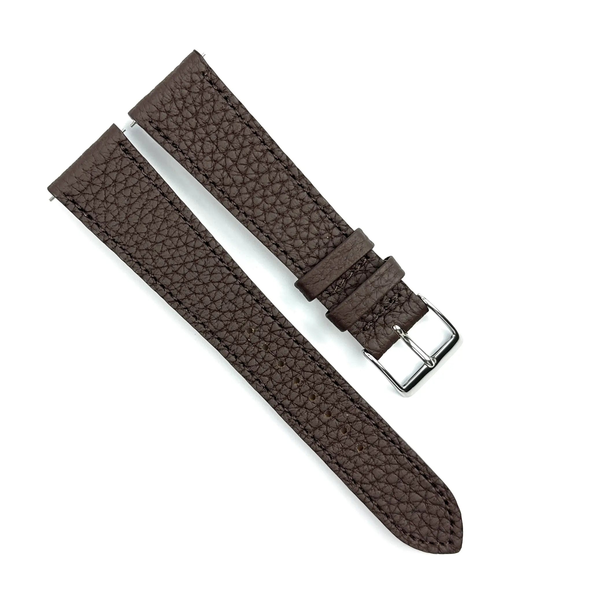 EMERALD GREEN - GRAINED CALF LEATHER WATCH STRAP