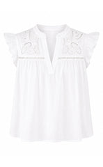 Say INA Copenhagen Top - Alma - White