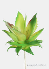 Official Key Items Artificial Succulents - Green Pineapple Head Bonsai SALE - Shop Miss A
