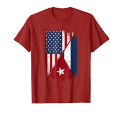 Funny shirts V-neck Tank top Hoodie sweatshirt usa uk au ca gifts for Cuba American Flag Shirt - Cuban American Gift 495863