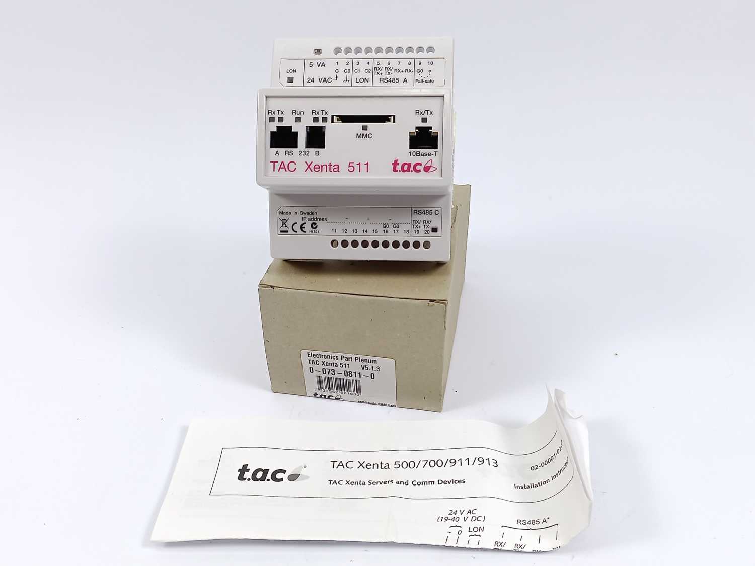 t.a.c 0-073-0811-0 TAC Xenta 511 Electronics Part Plenum