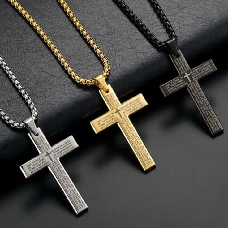 EDELSTAHL "AMEN CROSS V2" KETTE - ICERAIN JEWELRY