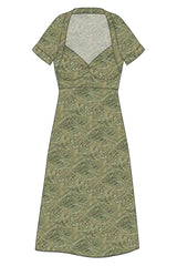W.E.T. by Ines Schneider Dress Belladonna 22 / Artist mode hamburg print sommerkleid Unique Prints Summer Dress Handdesignierte Prints Print