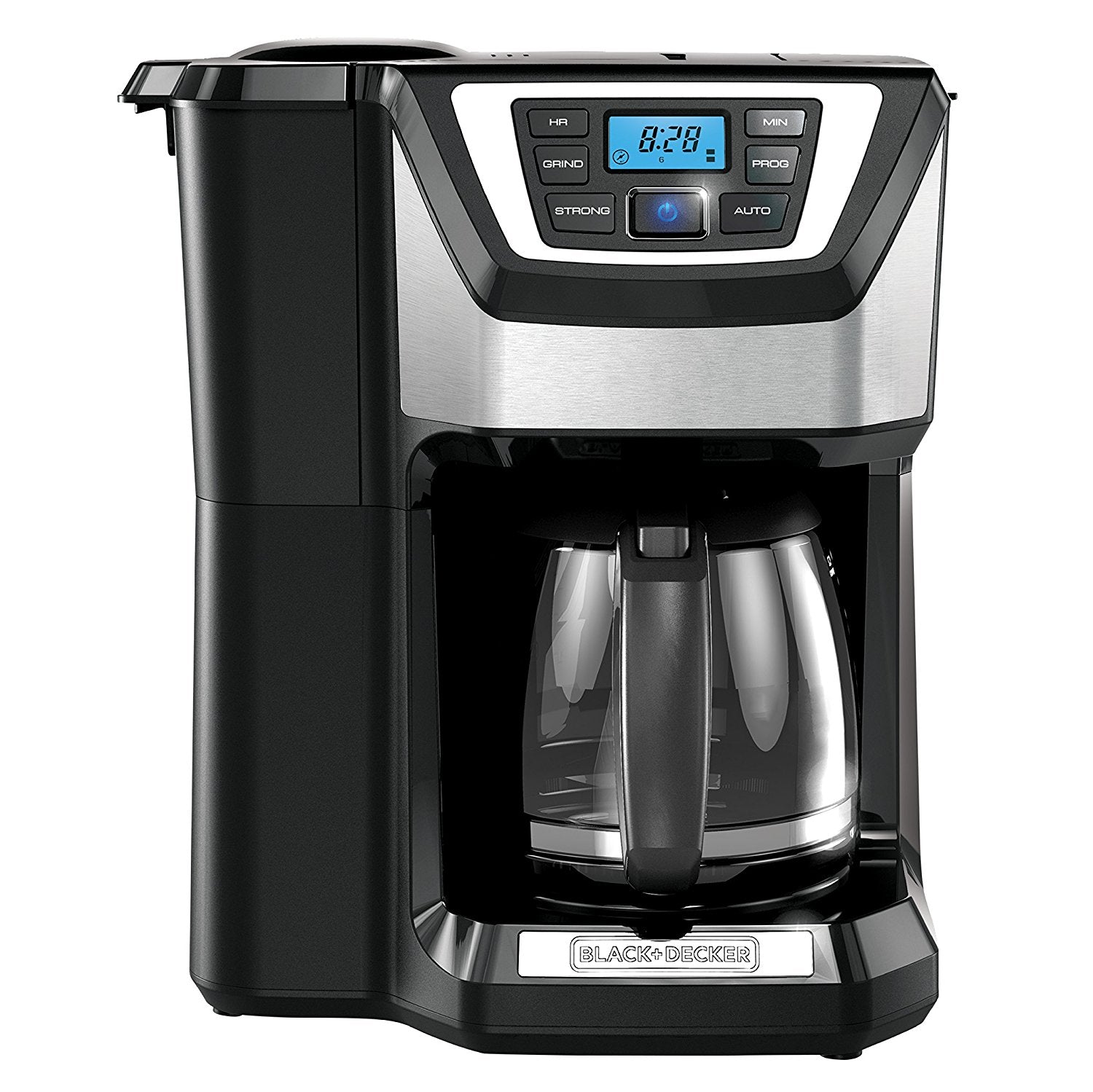 BLACK+DECKER 12-Cup Mill and Brew Coffeemaker, Black, CM5000B