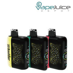 Three Flavors of Boulder Diamond Bar 51K Disposable with display screen - Vape Juice Depot