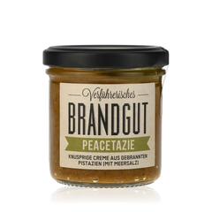 Brandgut Peacetazie Pistazien-Brotaufstrich im Glas.