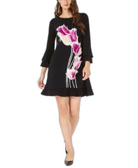 Alfani Petite Bell Sleeve Fit Flare Dress