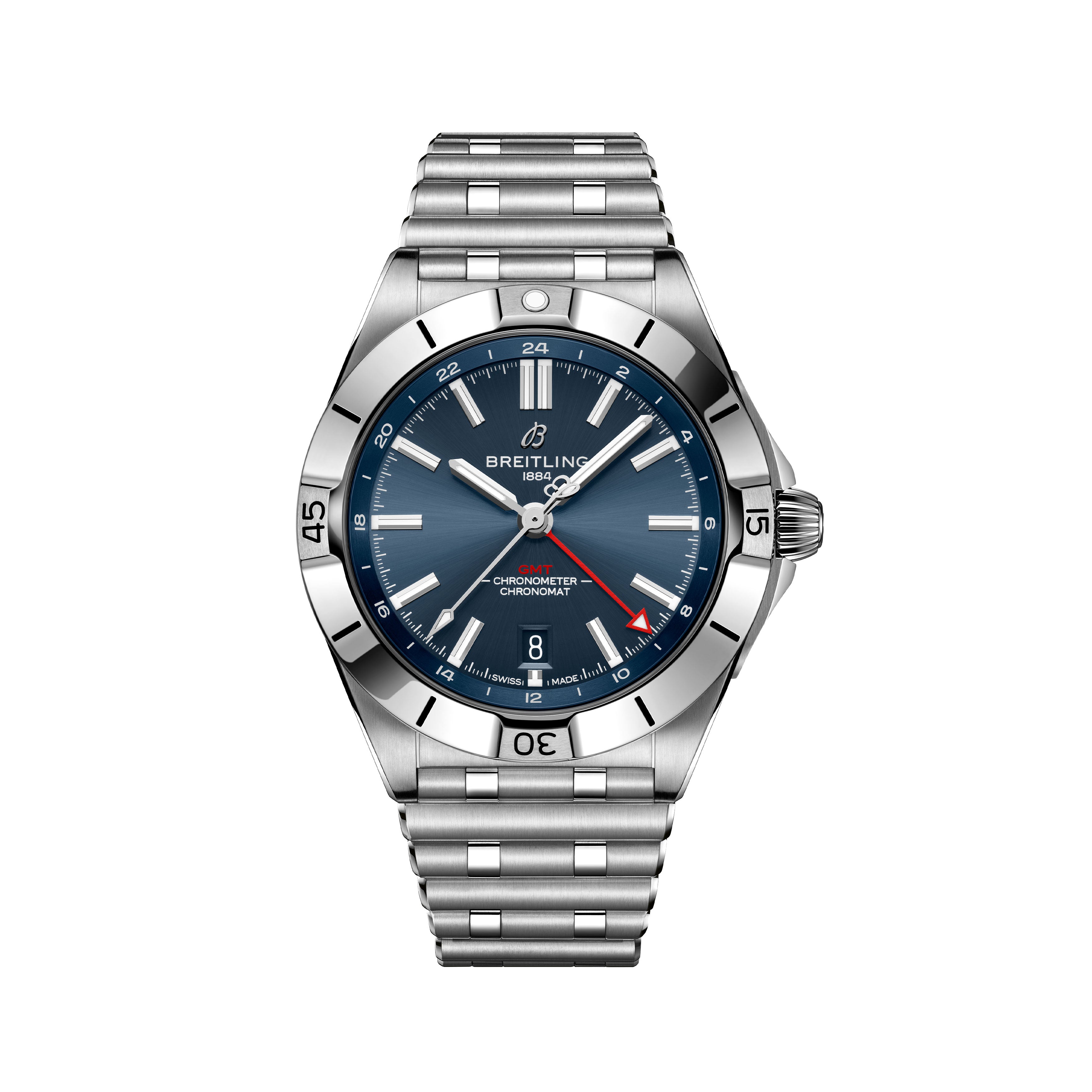 Breitling Chronomat Automatic Gmt Watch, 40mm Blue Dial, A32398101C1A1