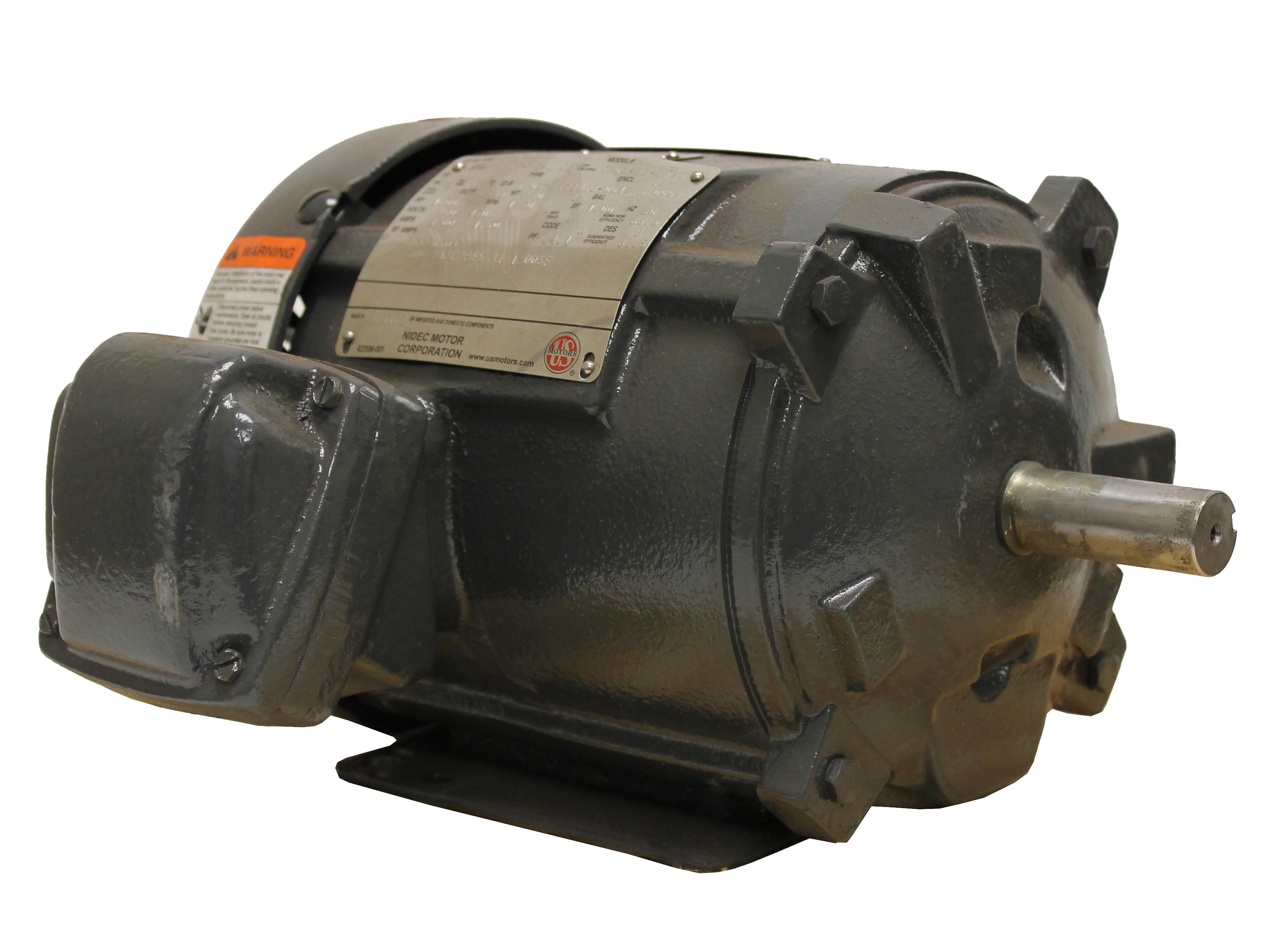 Nidec US Motors X1P2B Hazard Loc 3-Phase Motor, 1 HP, 1800 RPM, 230, 460V, 143T Frame